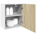 Miniatyrbillede 5 af 11: vidaXL vægskab 50x31x60 cm konstrueret træ sonoma-eg