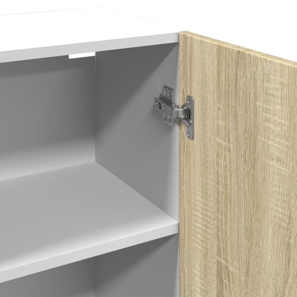 vidaXL vægskab 50x31x60 cm konstrueret træ sonoma-eg