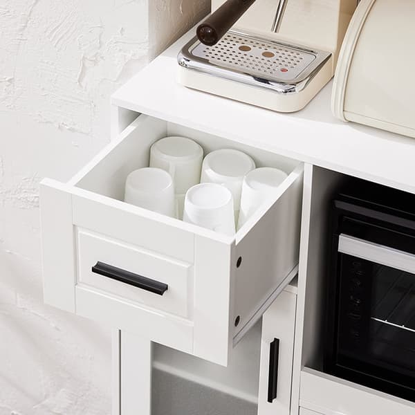 Rootz Mikrovågsugn Köksskåp - Förvaringsskåp - Pantry Organizer - MDF - Justerbar hylla - 88,5 cm x 89 cm x 40 cm