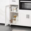 Miniatyrbild 8 av 9: Rootz Mikrovågsugn Köksskåp - Förvaringsskåp - Pantry Organizer - MDF - Justerbar hylla - 88,5 cm x 89 cm x 40 cm