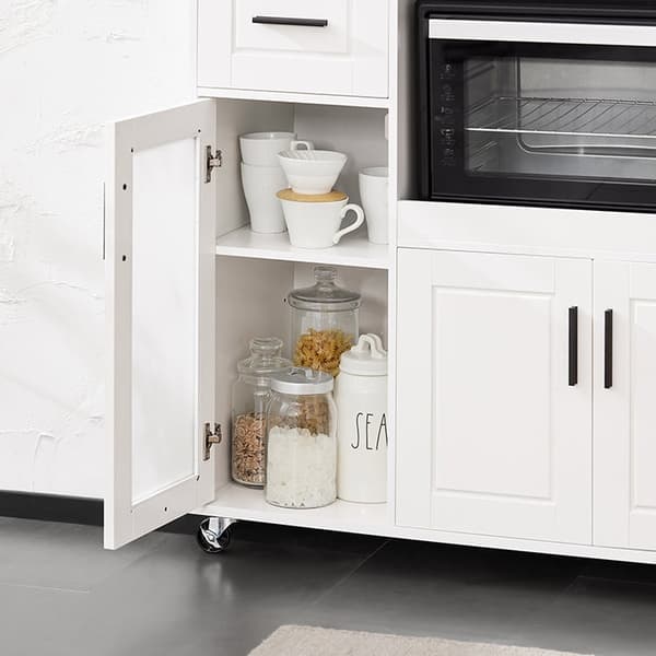 Rootz Mikrovågsugn Köksskåp - Förvaringsskåp - Pantry Organizer - MDF - Justerbar hylla - 88,5 cm x 89 cm x 40 cm