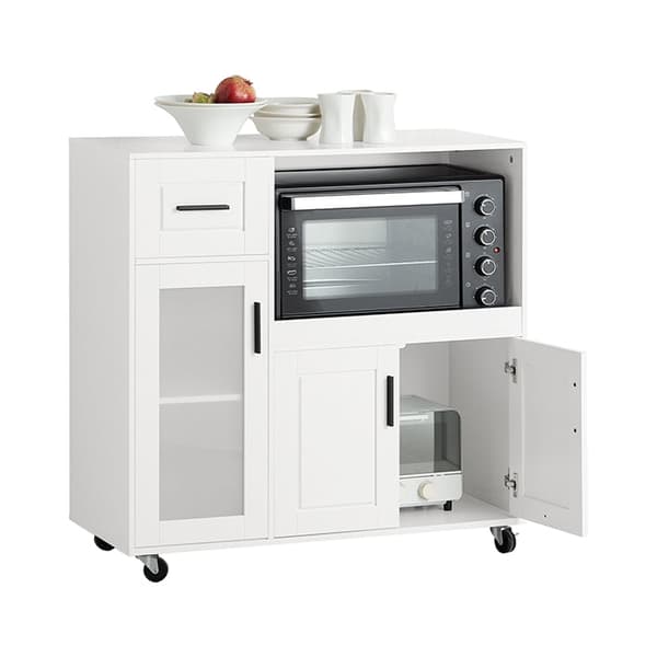 Rootz Mikrovågsugn Köksskåp - Förvaringsskåp - Pantry Organizer - MDF - Justerbar hylla - 88,5 cm x 89 cm x 40 cm