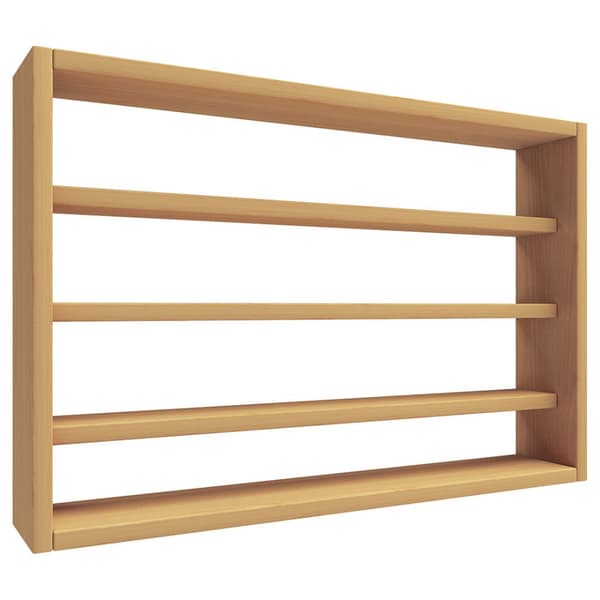 Esaldi kjøkken hyller 60 cm 4 hyller bøk dekor.