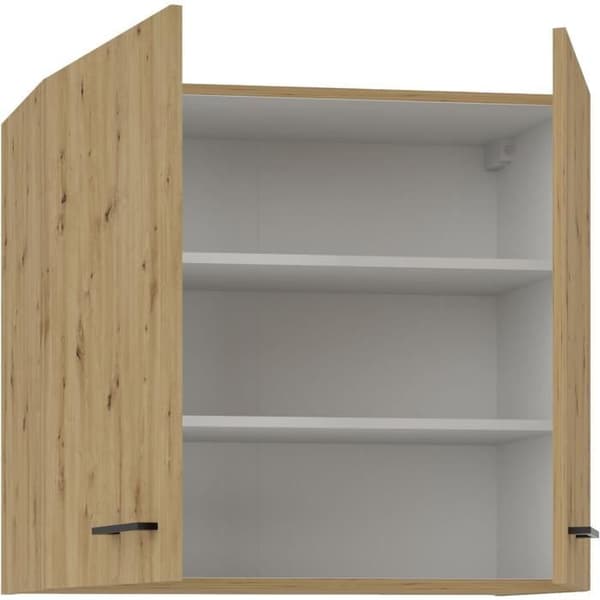 Hög enhet - MODENA - 80 cm - Artisan ek och matt svart - CUISINIER
