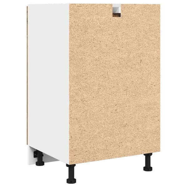 vidaXL Underskåp med låda åldrat trä 50x46x81,5 cm konstruerat trä