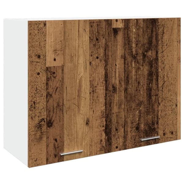 vidaXL Hengende skap "Lyon" gammelt tre 80x31x60 cm konstruert tre