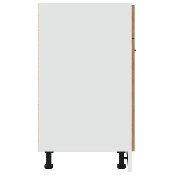 vidaXL Bunnskap med skuff "Lyon" artisan eik 60x46x81,5 cm