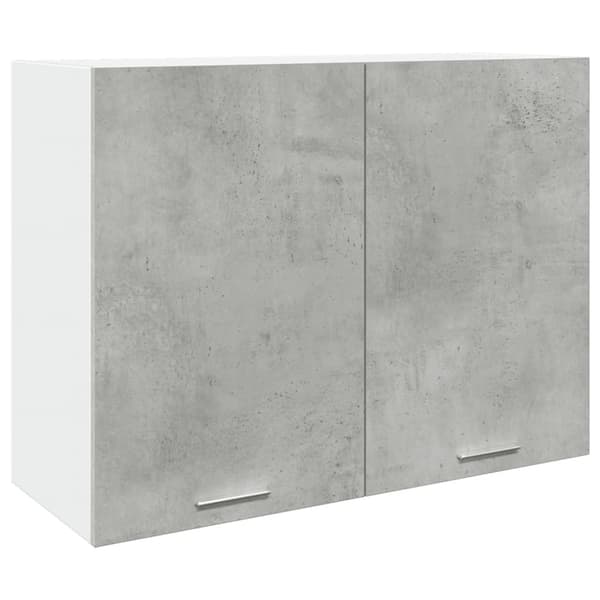 vidaXL Väggskåp betonggrå 80x31x60 cm konstruerat trä