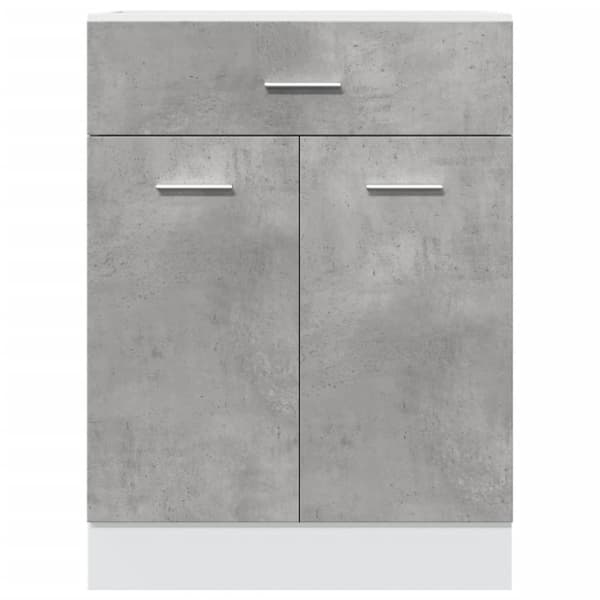 vidaXL Alalipastokaappi "Lyon" betoninharmaa 60x46x81,5 cm lastulevy