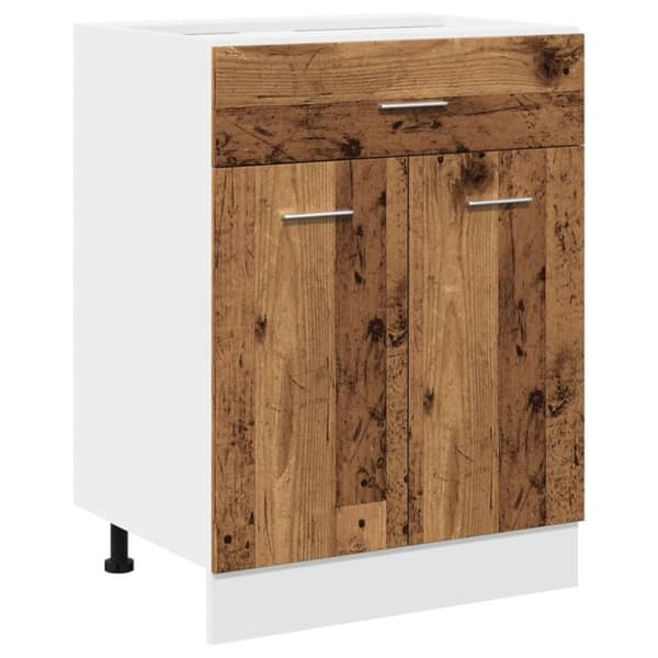 vidaXL underskab 60x46x81,5 cm konstrueret træ antikt trælook