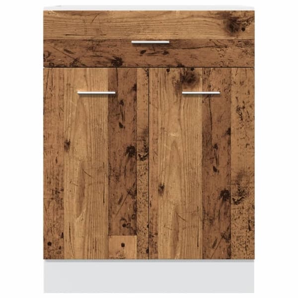 vidaXL underskab 60x46x81,5 cm konstrueret træ antikt trælook
