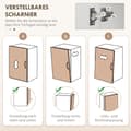 Miniatyrbillede 8 af 10: Rootz Køkkenskab - Pantry Skab - Opbevaring Organizer - MDF Konstruktion - Hvid - 89cm x 39,5cm x 168cm