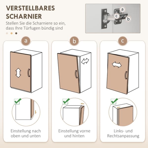 Rootz Køkkenskab - Pantry Skab - Opbevaring Organizer - MDF Konstruktion - Hvid - 89cm x 39,5cm x 168cm