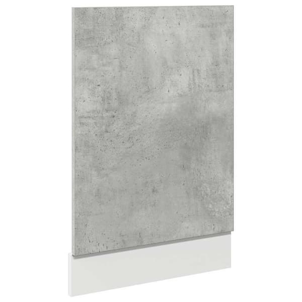 Front för diskmaskin betonggrå 45x3x67 cm