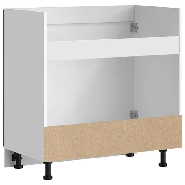 vidaXL Diskbänk underskåp Porto svart 80x46x81,5 cm konstruerat trä