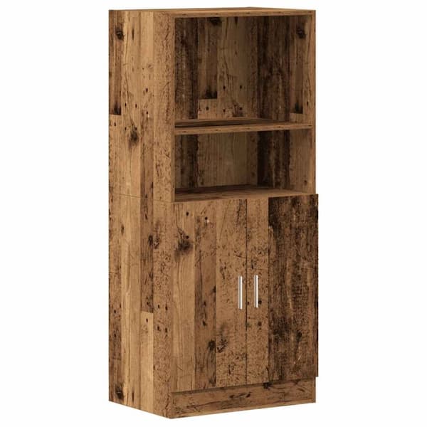 vidaXL Kjøkkenskap gammelt tre 57x41,5x131,5 cm konstruert tre