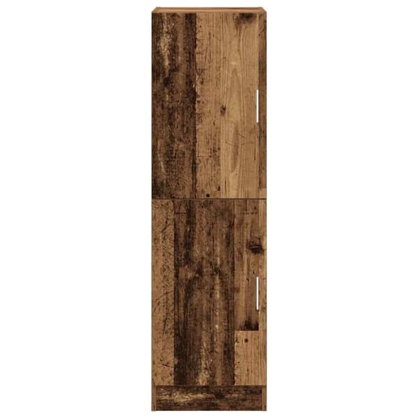 vidaXL keittiökaappi vanha puu 38x41,5x131,5 cm tekninen puu
