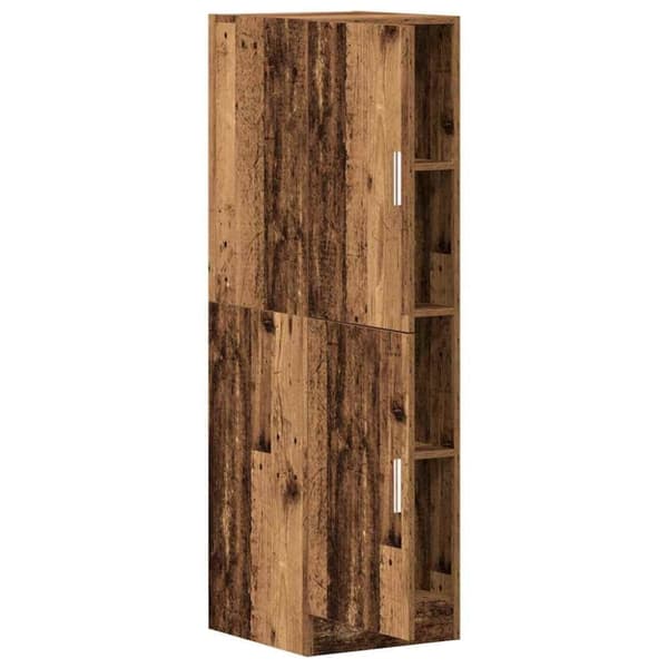 vidaXL keittiökaappi vanha puu 38x41,5x131,5 cm tekninen puu