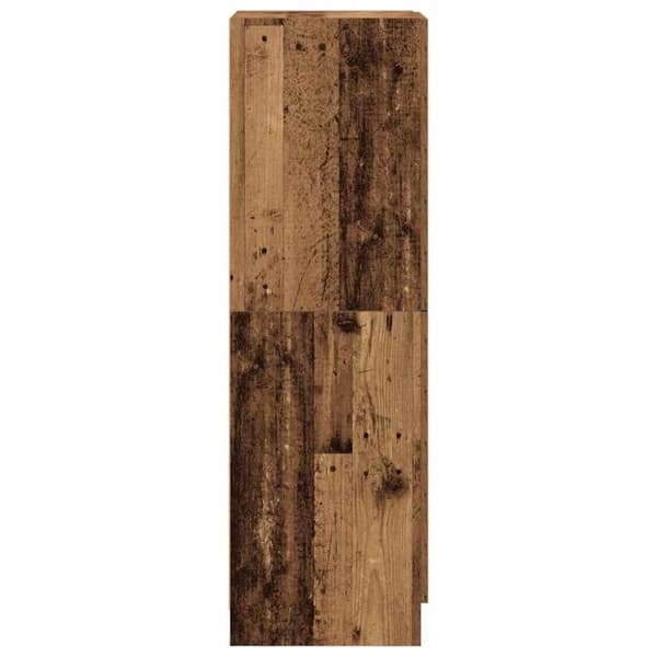 vidaXL keittiökaappi vanha puu 38x41,5x131,5 cm tekninen puu