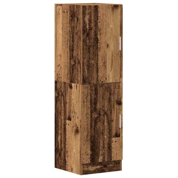 vidaXL keittiökaappi vanha puu 38x41,5x131,5 cm tekninen puu