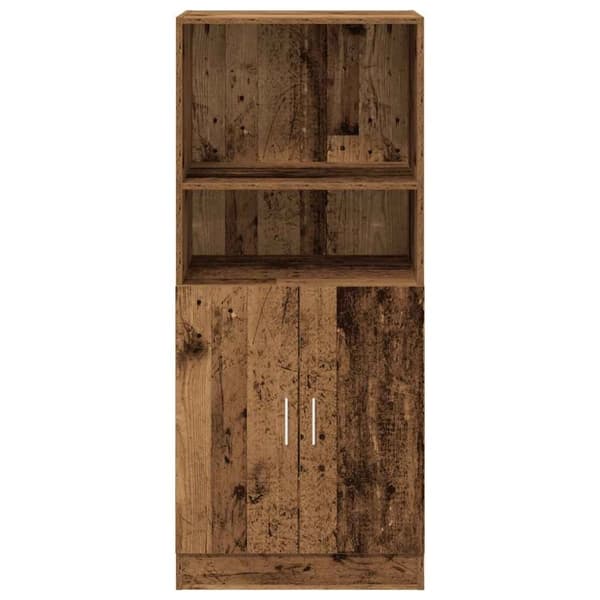 vidaXL køkkenskab 57x41,5x131,5 cm konstrueret træ antikt træ