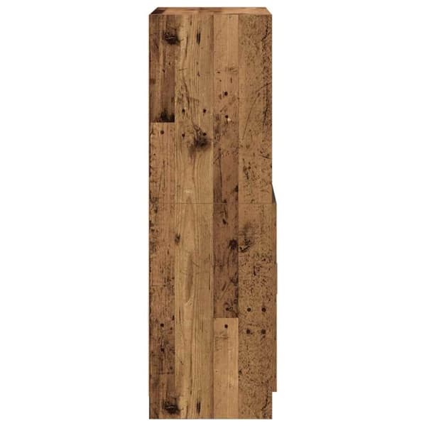 vidaXL køkkenskab 57x41,5x131,5 cm konstrueret træ antikt træ