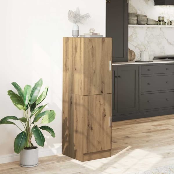 vidaXL køkkenskab 38x41,5x131,5 cm konstrueret træ kunsteg