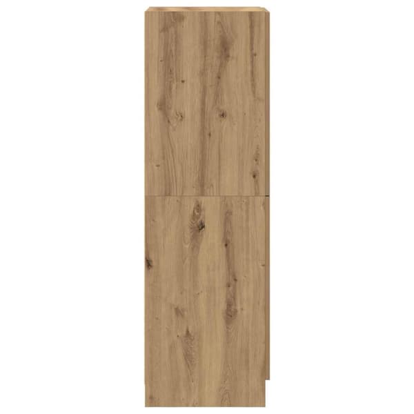 vidaXL køkkenskab 38x41,5x131,5 cm konstrueret træ kunsteg