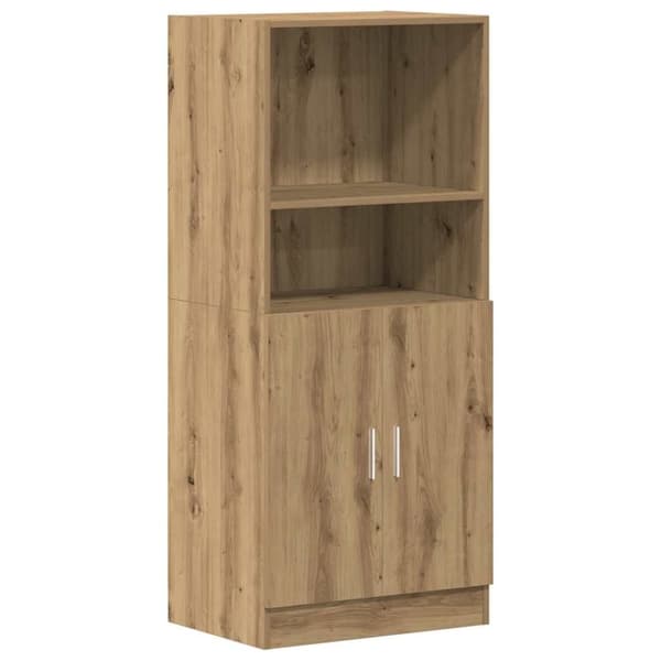 vidaXL køkkenskab 57x41,5x131,5 cm konstrueret træ egetræsfarve