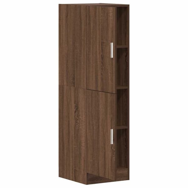 vidaXL køkkenskab 38x41,5x131,5 cm konstrueret træ brun egetræsfarve