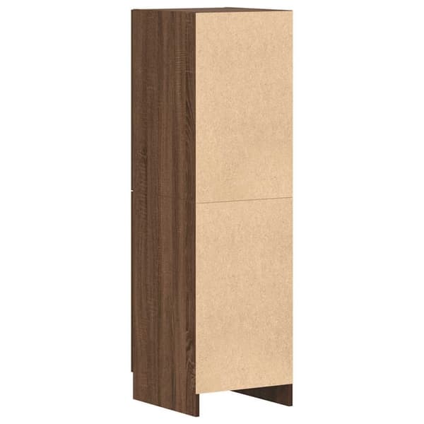 vidaXL køkkenskab 38x41,5x131,5 cm konstrueret træ brun egetræsfarve