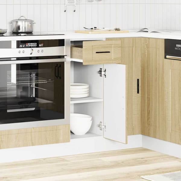 vidaXL Keittiön pohjakaappi Porto sonoma tammi suunniteltu puu