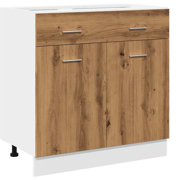vidaXL Underskåp med låda artisan ek 80x46x81,5 cm konstruerat trä