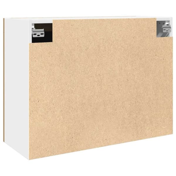 vidaXL væghængt glasskab 80x31x60 cm konstrueret træ kunsteg