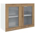 Miniatyrbillede 1 af 11: vidaXL væghængt glasskab 80x31x60 cm konstrueret træ kunsteg