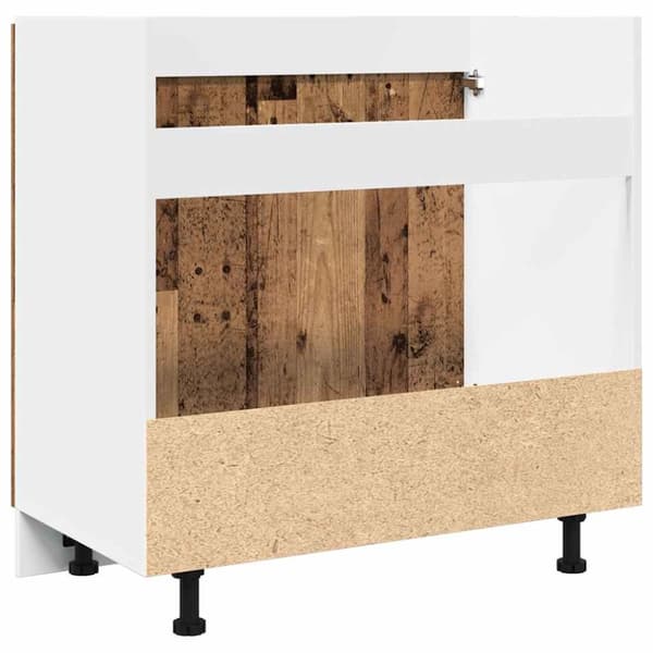 vidaXL underskab 80x46x81,5 cm konstrueret træ antikt træ