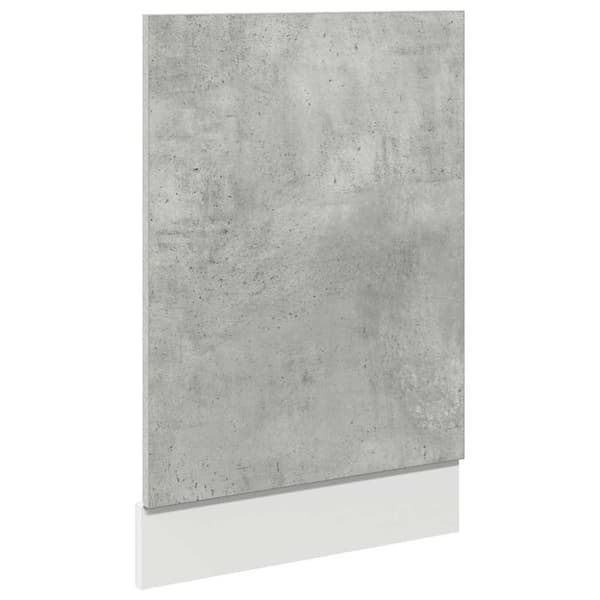 vidaXL Oppvaskmaskinspanel "Lyon" betonggrå 45x3x67 cm