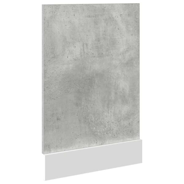 vidaXL Oppvaskmaskinspanel "Lyon" betonggrå 45x3x67 cm