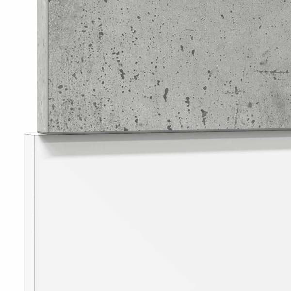 vidaXL Oppvaskmaskinspanel "Lyon" betonggrå 45x3x67 cm