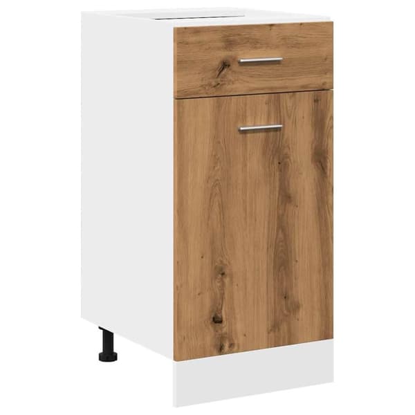 vidaXL underskab med skuffe 40x46x81,5 cm konstrueret træ kunsteg