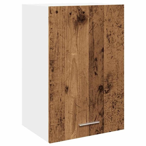 vidaXL væghængt 40x31x60 cm konstrueret træ antikt trælook