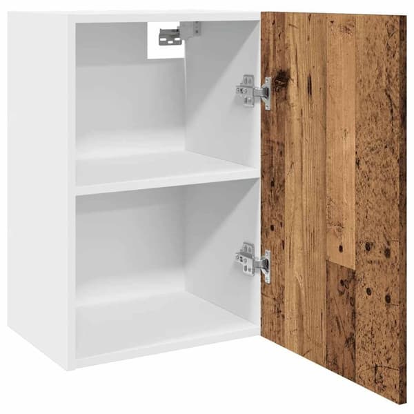vidaXL væghængt 40x31x60 cm konstrueret træ antikt trælook