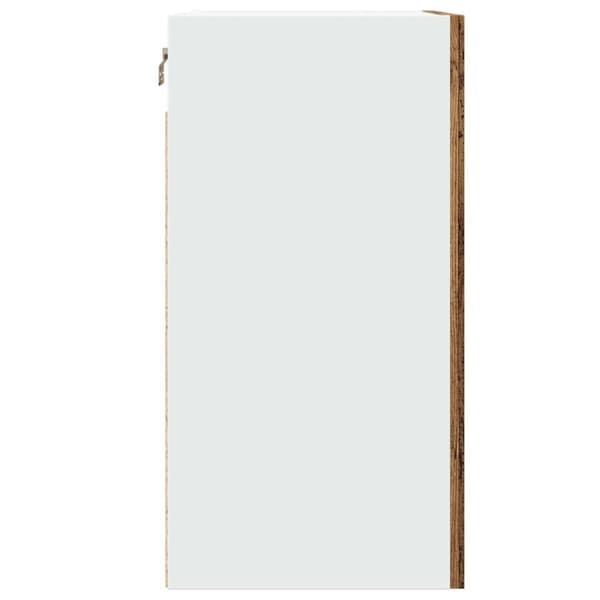 vidaXL væghængt 40x31x60 cm konstrueret træ antikt trælook