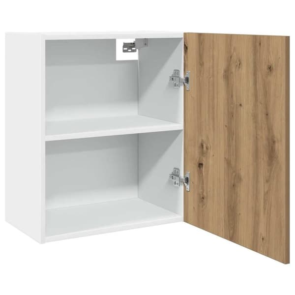 vidaXL Vegghengt skap "Lyon" artisan eik 50x31x60 cm konstruert tre