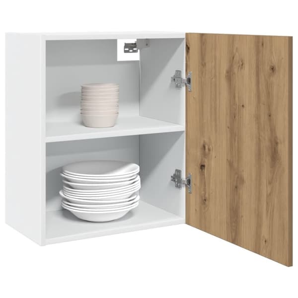 vidaXL Vegghengt skap "Lyon" artisan eik 50x31x60 cm konstruert tre