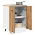 Pikkukuva 5 / 11: vidaXL Alakaappi "Lyon" Artisan Oak 60x46x81,5 cm Engineered Wood