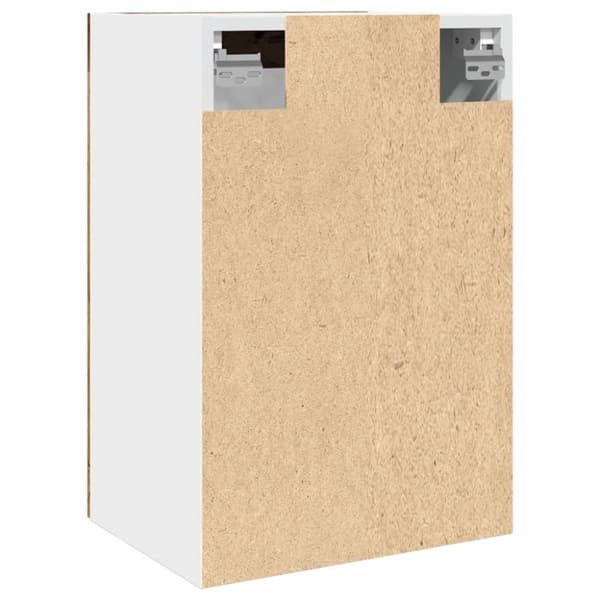 vidaXL væghængt glasskab 40x31x60 cm konstrueret træ antikt trælook