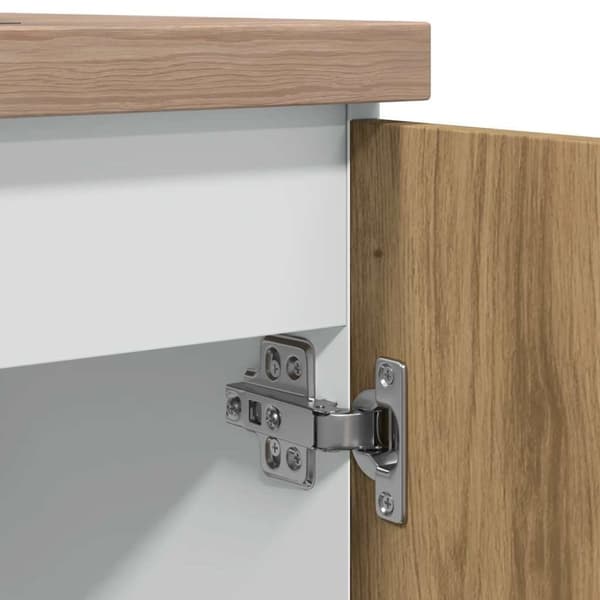 vidaXL underskab 80x46x81,5 cm konstrueret træ kunsteg