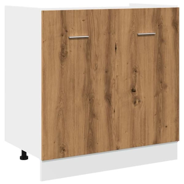 vidaXL underskab 80x46x81,5 cm konstrueret træ kunsteg
