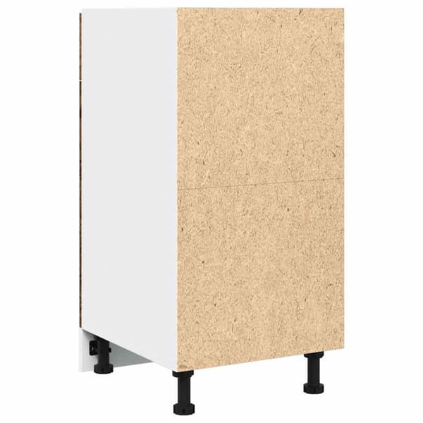vidaXL underskab med skuffe 40x46x81,5 cm konstrueret træ antikt træ